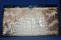 Kelli clutch style ladies wallet with Alligator leather